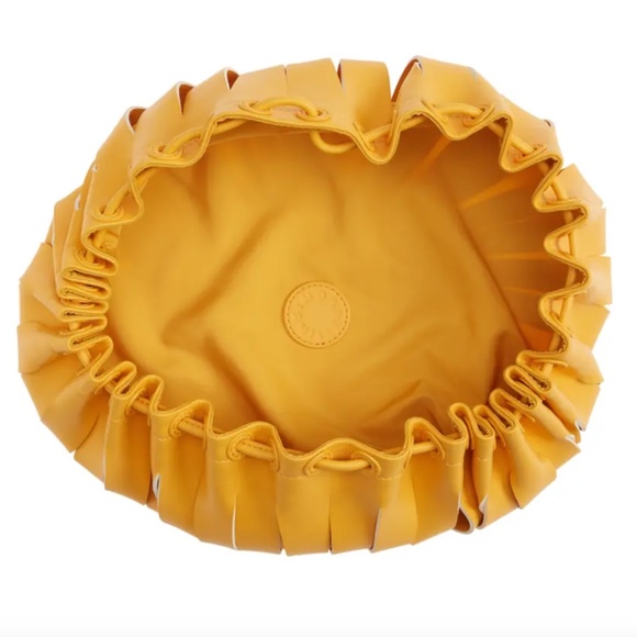 NWT $390 Simon Miller Vegan Slit Scrunch in SUNSET ORANGE! - Picture 4 of 9